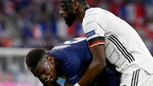 Der siegtreffer von pogba für frankreich gegen australien wurde von der fifa im nachgang als eigentor des australischen abwehrspielers aziz behich gewertet. Deutschland Gegen Frankreich Pogba Verteidigt Rudiger Nach Biss Im Spiel Stern De