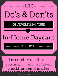 Advertising Tips For Home Daycare Providers Family Child Care Child Care Resources Starting A Daycare