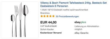 Villeroy Boch Piemont Tafelbesteck 24tlg Besteck Villeroy Kuche Und Haushalt