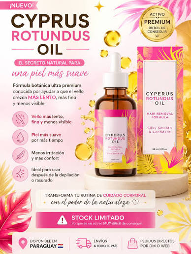 Llegó el secreto natural que está revolucionando el cuidado corporal  😮💨🌿 ✨ CYPRUS ROTUNDUS OIL ya disponible en Beauty Concept 🇵🇾 Este  poderoso aceite es conocido por ayudar a que el vello