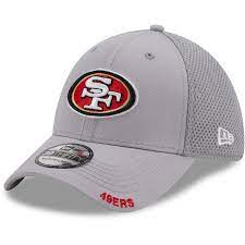 San Francisco 49ers New Era Logo Neo 39thirty Flex Hat Gray San Francisco 49ers New Era Logo New Era
