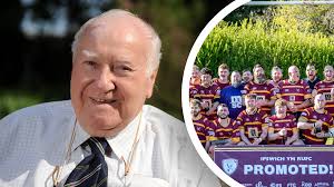 Ipswich YM RUFC celebrates centenary year and former player