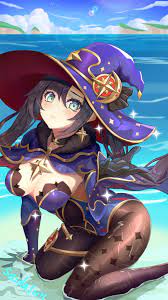 mona (genshin impact) drawn by mzz77520 | Danbooru