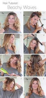 27 Easy Beachy Waves Tutorials For Hair The Goddess Hair Waves Beach Wave Hair Easy Hairstyles For School