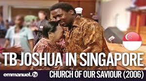 Temitope balogun joshua, known as t.b., founded the synagogue church of all nations in nigeria. Tb Joshua Ministries Tb Joshua In Singapore Church Of Of Saviour 2006 Facebook