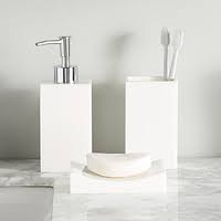 Find bath accessory sets at wayfair. Bathroom Countertop Accessories Bathroom Counter Organizer Sets The Container Store