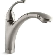 Energy policy act of 1991; Kohler Forte Single Handle Pull Out Kitchen Faucet With Two Function Spray And Masterclean Technology In Vibrant Brushed Nickel 10433 Bn Ferguson