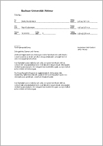 Diese kann für jedes protokoll wieder verwendet werden. Bauhaus Universitat Weimar Letterheads And Fax Templates