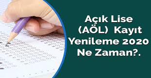 Açık lisede okuyan bir öğrenciyseniz her dönem sınavı için ayrı kayıt yapmanız yani aöl kayıt yenileme yapmanız gerekir. Acik Lise Aol Kayit Yenileme 2020 Ne Zaman