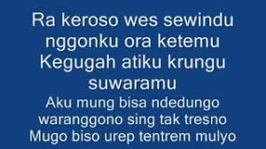Em am wis lilakno aku kang mas f c wis cukup lalekno dm g lelakon tresno iki bakal dadi. Tresno Waranggono Lirik Chord