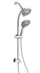 Adjustable shower rail head slider clamp abs hand shower bracket chrome plated. Belanger Retrofit Shower Head And Hand Shower System Polished Chrome Grabdashbar