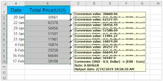 how to convert currencies in microsoft excel