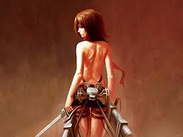 DV6304 Attack on Titan Mikasa Ackerman Shingeki no Kyojin Hot Sexy Nude  Back Anime Manga Art 32x24 Print Poster