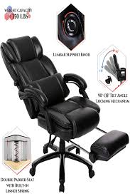 Big And Tall Reclining Office Chair High Back Executive Computer Desk Chair With Footrest Adjusta Reclining Office Chair Computer Desk Chair Office Chair