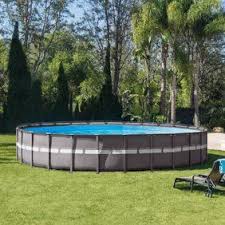 Intex 24ft X 12ft X 52in Ultra Xtr Frame Rectangular Pool Set With Sand Filter Pump Walmart Com Backyard Pool Landscaping Best Above Ground Pool Pool Landscaping