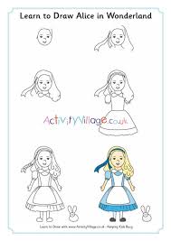 Things to draw when bored Learn To Draw Alice In Wonderland
