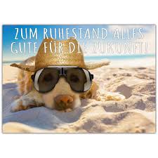 Die richtigen worte zu finden ist nicht immer einfach. A4 Xxl Ruhestandskarte Hund Am Strand Mit Umschlag Abschiedskarte Zur Rente Pension Ruhestand Karte Fur Kollegen Grusskartenkaufen De