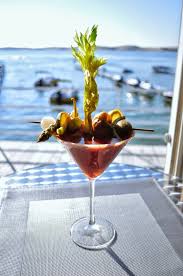 Boating, Boarding and Burgers: Blue Cheese Rimmed Bloody Mary-Tini