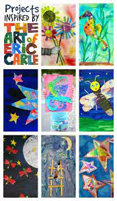 Inspired By The Wonderful World Of Eric Carle Books Eric Carle Art Kindergarten Art Preschool Art