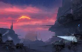 Star wars coat of arms rusted logos galactic empire video games star wars hd art. Wallpaper Sunset The Sun The City Future Station Star Art Art Spaceship Fiction Concept Art Environments Mack Sztaba By Mack Sztaba Deimos Prime Images For Desktop Section Fantastika Download