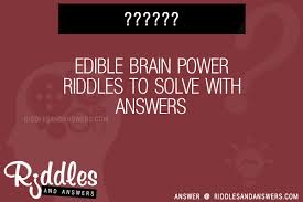 Let me know if you liked them or disagree with some. 30 Edible Brain Power Riddles With Answers To Solve Puzzles Brain Teasers And Answers To Solve 2021 Puzzles Brain Teasers