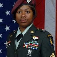 Staff Sgt. Melisha Kidd, of Compton, Calif., an information