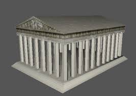 3d Greek Temple Parthenon Model 3d Model Greek Temple Parthenon 3d Model