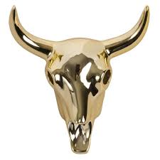 Deko Buffelkopf Aus Goldfarbenem Porzellan H9 Maisons Du Monde Tete De Buffle Deco Maisonsdumonde Maison Du Monde