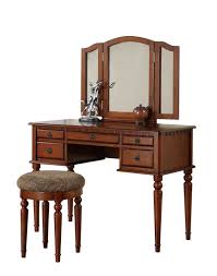 Amazon Com Bobkona St Croix Collection Vanity Set With Stool Black Portable Tables Bedroom Vanity Set Vanity Set Vanity Table Set