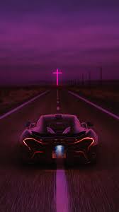 Cars Mclaren 80s Neon Artwork Wallpapers Retro Cars Neon Artwork Sports Car Wallpaper
