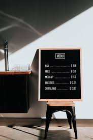 Download Menu Board Mockup Free Coffee Shop Menu Cafe Menu Design Coffee Shop