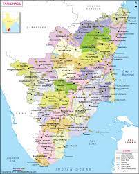 Tamil nadu map, satellie view. Tamil Nadu Maps Of India