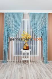 Farklı renk dedik, peki neden iki kanat da farklı renkte olmasın? Turkuaz Kruvaze Tul Fon Perde Fiyatlari Perdesiparisi Com