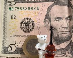 White or Brown Bear Playing the Bass, Murano Glass Double Bassist  Lampworked in Venice. See All the Orchestra Players and Musicians