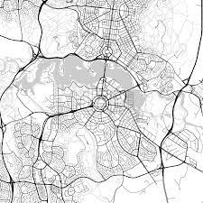 Canberra Australian Capital Territory New South Wales Queanbeyan Downtown Map Light Hebstreits Maps And Sketches South Wales Map Cartography Map Australian Capital Territory