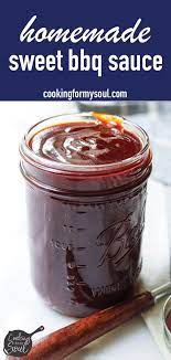 Homemade Sweet Bbq Sauce Recipe Sweet Bbq Sauce Bbq Sauce Homemade Easy Barbecue Sauce Recipe Easy