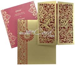 Check out our laser cut cards selection for the very best in unique or custom, handmade pieces from our greeting cards shops. D 9811 Gold Color Shimmery Finish Paper Laser Cut Cards Designer Multifaith Invitations
