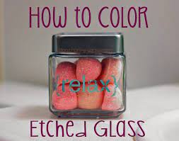 I put text on it also using glass etching. How To Color Etched Glass Using Rub N Buff Patina Craft E Corner Blog Glass Etching Diy Colored Glass Etching Etching Diy