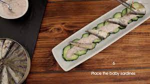 This recipe calls for an english cucumber, which doesn't have to be peeled. Cucumber Carpaccio With Baby Sardines And Tapenade Marinade Youtube