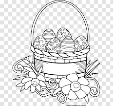 1300 x 1059 jpeg 223 кб. Easter Bunny Basket Black And White Clip Art Flower Free Images Transparent Png