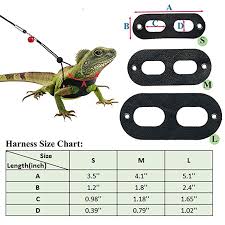 3 packs bearded dragon harness and leash adjustable s m l soft leather reptile lizard leash for amphibians and other small pet animals