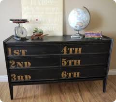 Cool Use Of Stencils On A Dresser Knock Off Decor Black Painted Furniture Diy Dresser