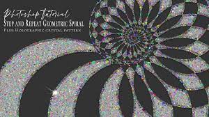 Step And Repeat In Photoshop | Geometric Spiral & Easy Holographic Crystal  Texture - Youtube