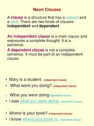 As such, it serves to name a person, place, or thing. Noun Clauses 1 Ppt Clause Sentence Linguistics