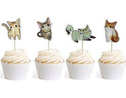 Lucky cat cake toppers wedding decorations cake by. Cat Cupcake Toppers Shop Cat Cupcake Toppers Online