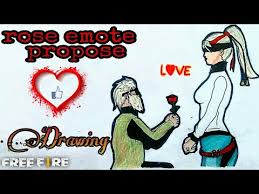 They can be used in both battle royale and clash squad mode. Free Fire Rose Emote Ff Valentine Day Event How To Draw Couple Drawing Prpose Drawing Youtube