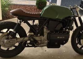 The café racer look is forever associated with 1960's london. The Beard Juice Bmw K100 Cafe Racer Beard Juice