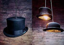 Bowler Hat Lamp Themed Kids Room Light