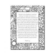 You may be wondering why david of the bible wrote the 23rd psalm. Psalm 23 Printable Coloring Page My Printable Faith
