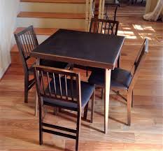 Reserved For John Vintage Stakmore Solid Wood Folding Table Etsy Wood Folding Table Card Table And Chairs Chair